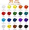 Metallic Acrylic Paint Set, 24 Metallic Colors in 2 oz/60ml Bottles, Metallic Shining Acrylic Paint, Rich Pigments Paint Perfect for Artists, Beginners on Canvas, Rocks, Wood, Fabric, Ceramic